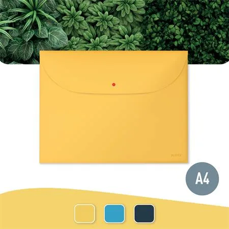 Obal na patent, 2 vrecká, A4, PP, LEITZ "Cosy", teplá žltá 2