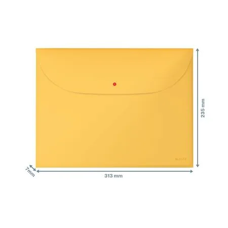 Obal na patent, 2 vrecká, A4, PP, LEITZ "Cosy", teplá žltá 4