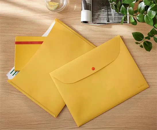 Obal na patent, 2 vrecká, A4, PP, LEITZ "Cosy", teplá žltá 6