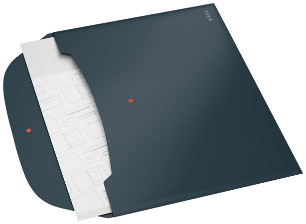 Obal na patent, 2 vrecká, A4, PP, LEITZ "Cosy", zamatová sivá 3