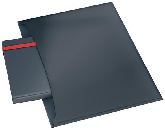 Obal na patent, 2 vrecká, A4, PP, LEITZ "Cosy", zamatová sivá 6