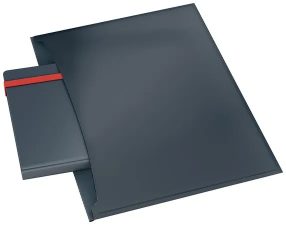 Obal na patent, 2 vrecká, A4, PP, LEITZ "Cosy", zamatová sivá 6
