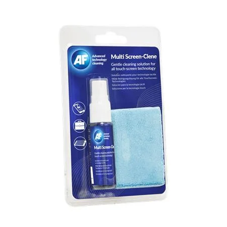 Čistiaca tekutina, na dotykové displeje, utierka s mikrovláknom, 25 ml, AF "Multi Screen-Clene" 2