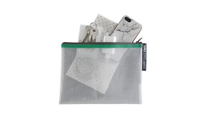 Organizačné vrecko, na zips, 230 x 130  mm, APLI, rôzne farby 2