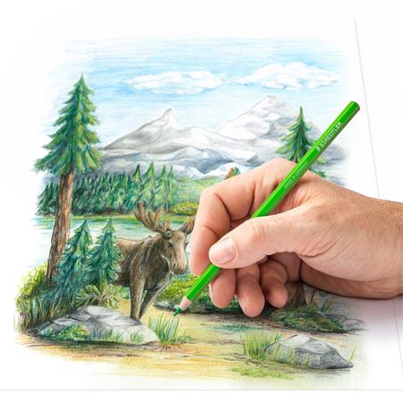 Farebné ceruzky, sada, šesťhranné, STAEDTLER "146 C", 24 rôznych farieb 2