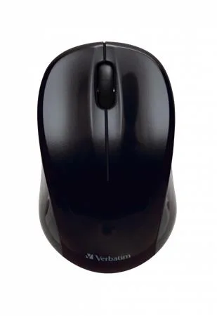 Myš, bezdrôtová, optická, stredná veľkosť, USB, VERBATIM "Go", čierna 2
