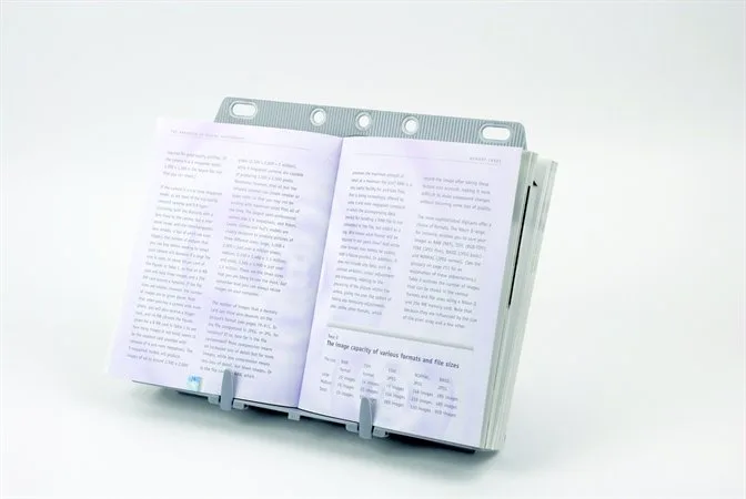 Stojan na knihy "Booklift", strieborný 2