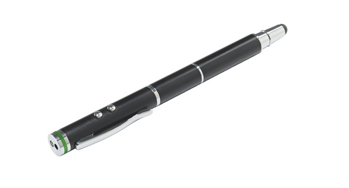 Dotykové pero, na dotykové obrazovky, 4v1, LEITZ "Stylus", čierne 4