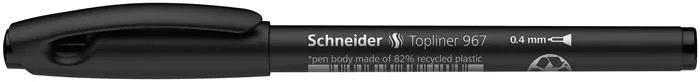 Liner, 0,4 mm, SCHNEIDER "Topliner 967", čierny 2