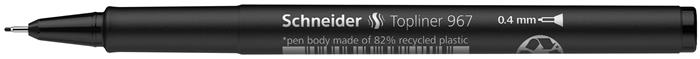 Liner, 0,4 mm, SCHNEIDER "Topliner 967", čierny 4