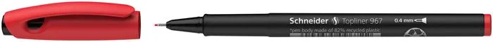 Liner, 0,4 mm, SCHNEIDER "Topliner 967", červený 3