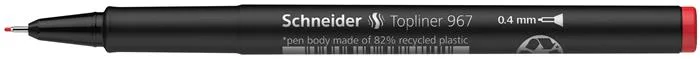 Liner, 0,4 mm, SCHNEIDER "Topliner 967", červený 4