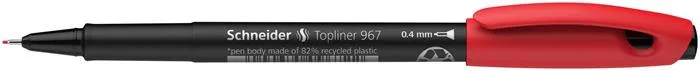 Liner, 0,4 mm, SCHNEIDER "Topliner 967", červený 5