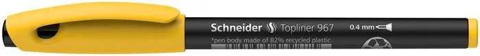 Liner, 0,4 mm, SCHNEIDER "Topliner 967", žltý 2