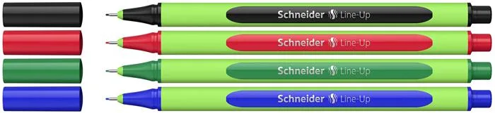 Liner, sada, 0,4 mm, SCHNEIDER "Line-Up", 4 rôzne farby 2