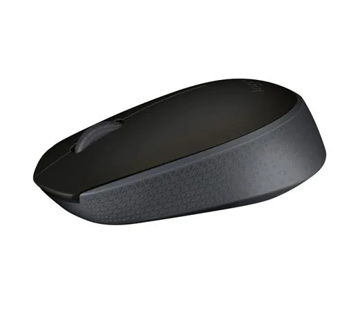 Myš, bezdrôtová, optická, stredná veľkosť, USB, LOGITECH "M171", čierna 2