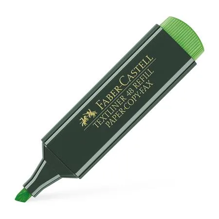 Zvýrazňovač, 1-5 mm, FABER-CASTELL, "Textliner 48", zelený 2