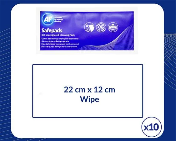 Čistiaca utierka, s izopropyl alkoholom, veľká, 100 ks, AF "Safepads" 2