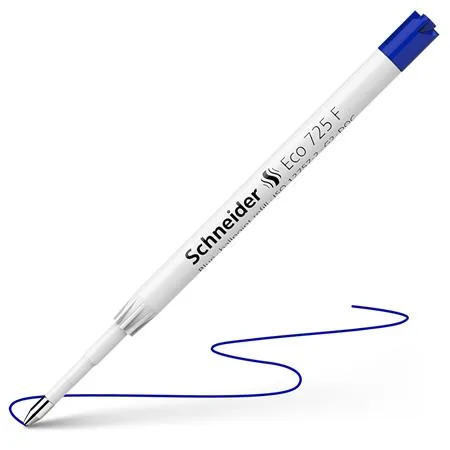 Náplň do guľ. pera, 0,3 mm, SCHNEIDER " Eco 725 F", modrá 2