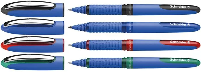 Roller, sada, 0,3 mm, SCHNEIDER "One Hybrid C", 4 farby 2