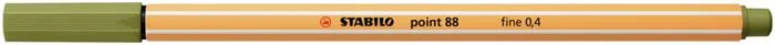 Liner, 0,4 mm, STABILO "Point 88", bahenný zelený 2