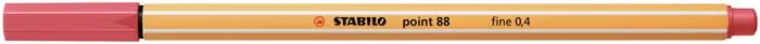 Liner, 0,4 mm, STABILO "Point 88", hrdzavo červený 2