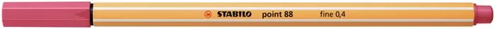 Liner, 0,4 mm, STABILO "Point 88", jahodovo červený 2