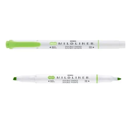 Zvýrazňovač, 1,0/3,5 mm, obojstranný, ZEBRA "Mildliner Cool & Refined", zelená 3