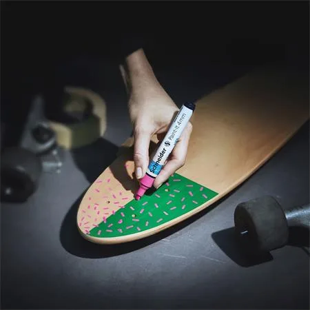 Akrylový popisovač, 4 mm, SCHNEIDER "Paint-It 320" , čierny 7