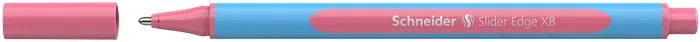 Guľôčkové pero, 0,7 mm, s vrchnákom, SCHNEIDER "Slider Edge XB Pastel", flamingo 2