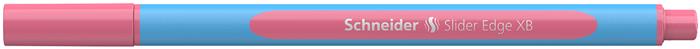Guľôčkové pero, 0,7 mm, s vrchnákom, SCHNEIDER "Slider Edge XB Pastel", flamingo 3
