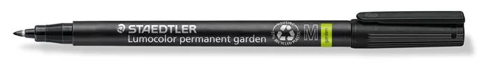 Permanentný popisovač, M, kužeľovitý, STAEDTLER "Lumocolor Garden 319 GM", čierny 2