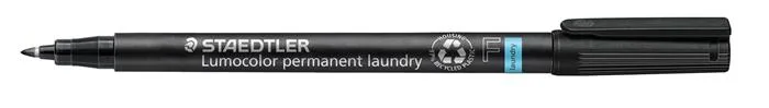 Permanentný popisovač, F, kužeľovitý, STAEDTLER "Lumocolor Laundry 319 LM", čierny 2