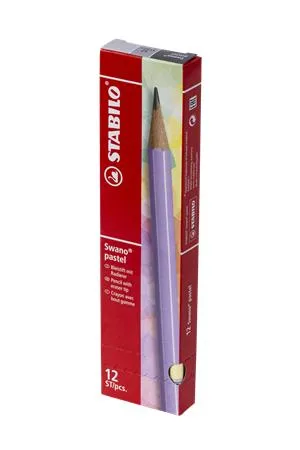 Grafitová ceruzka s gumou, HB, šesťhranná, STABILO "Swano Pastel", žltá 2
