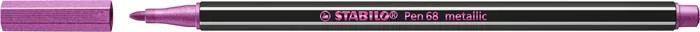 Popisovač, 1,4 mm, STABILO "Pen 68 metallic", metalická ružová 2