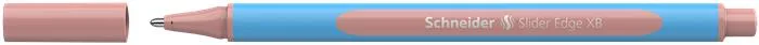 Guľôčkové pero, 0,7 mm, s vrchnákom SCHNEIDER "Slider Edge XB Pastel" bledočervená 2