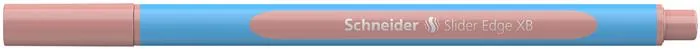 Guľôčkové pero, 0,7 mm, s vrchnákom SCHNEIDER "Slider Edge XB Pastel" bledočervená 3
