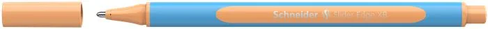 Guľôčkové pero, 0,7 mm, s vrchnákom, SCHNEIDER "Slider Edge XB Pastel", marhuľová 2