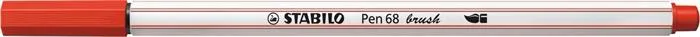 Vláknová fixka, STABILO "Pen 68 brush", červená 2