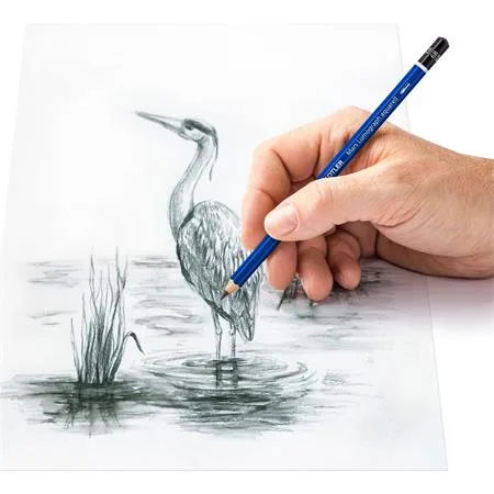 Grafitová ceruzka, sada, akvarelová, so štetcom, šesťhranná, STAEDTLER "Mars Lumograph Aquarell 100A", 3 rôzne tvrdosti 2