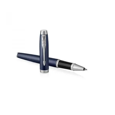 Roller, 0,5 mm, strieborný klip, modré telo pera, PARKER "IM Royal", modrá 2