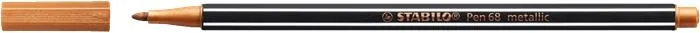 Popisovač, 1,4 mm, STABILO "Pen 68 metallic", bronzová 2