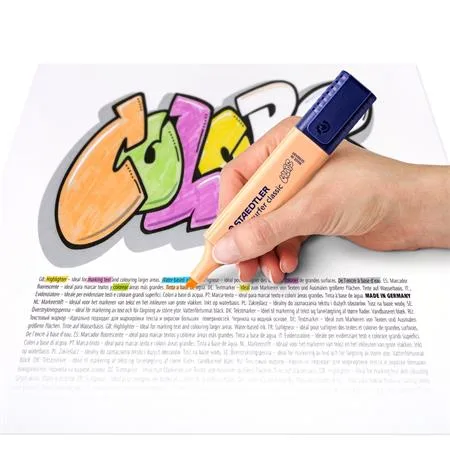 Zvýrazňovač, 1-5 mm, STAEDTLER, "Textsurfer Classic Pastel 364 C", broskyňový 3