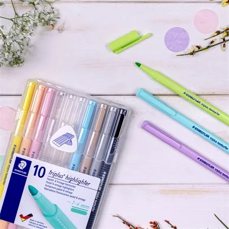 Zvýrazňovač, sada, 1-4 mm, STAEDTLER "362 C", 10 rôznych farieb 3