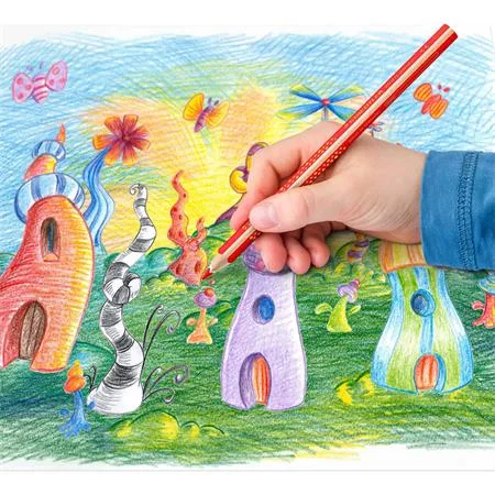 Farebné ceruzky, sada, trojhranné, hrubé, so strúhadlom, STAEDTLER "Noris® Jumbo 128", 10+2 rôznych farieb 2