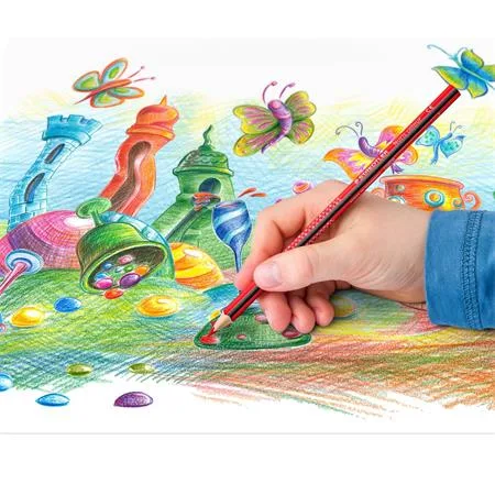 Farebné ceruzky, sada, trojhranné, STAEDTLER "Noris Colour 187", 12 rôznych farieb 2