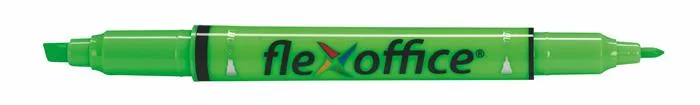 Zvýrazňovač, 1,0/4,0 mm, obojstranný, FLEXOFFICE "HL01", zelený 2