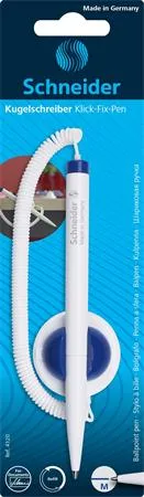 Klientske pero, SCHNEIDER "Klick-Fix-Pen", biele-modré 2