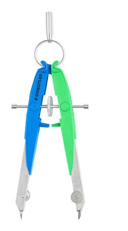 Kružidlo, sada, precízne,  2-dielna, STAEDTLER "Mars Comfort 556", neon modrá/zelená 2