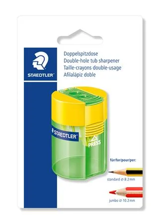 Strúhadlo, dvojdierové, STAEDTLER "511 006", mix farieb 4